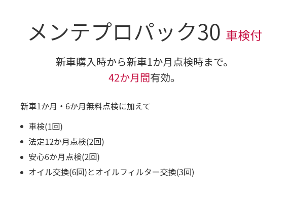 メンテプロパック30
